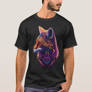 Fox retrowave sweet foxy cunning night visitor sty T-Shirt