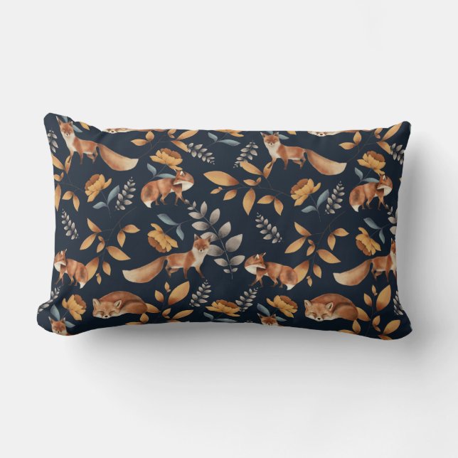 fox & rose lumbar cushion (Front)