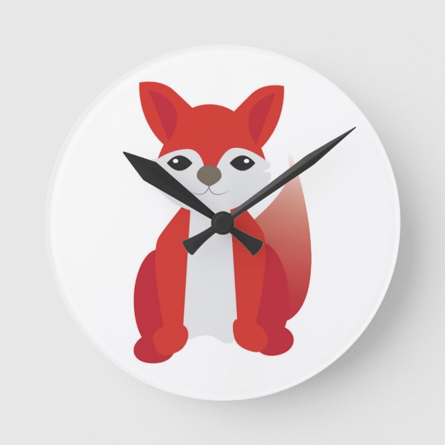 Fox Round Clock (Front)