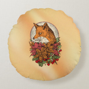 Fox Round Cushion