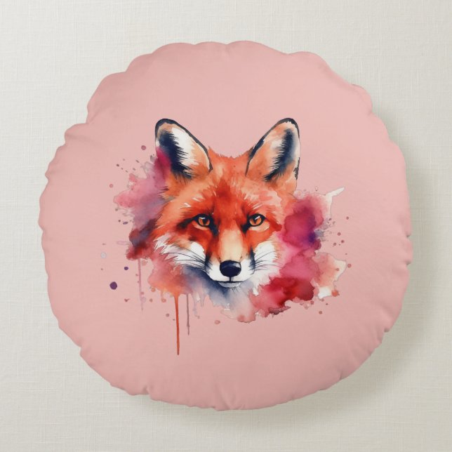 Fox Round Pillow (Front)