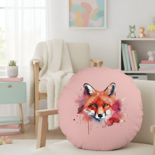 Fox Round Pillow