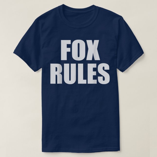 FOX Rules Son Daughter Boy Girl Baby Name  T-Shirt (Design Front)