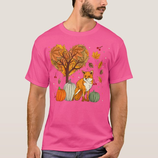 Fox s For Women Men Animal Autumn Fall Season T-Shirt (Front)