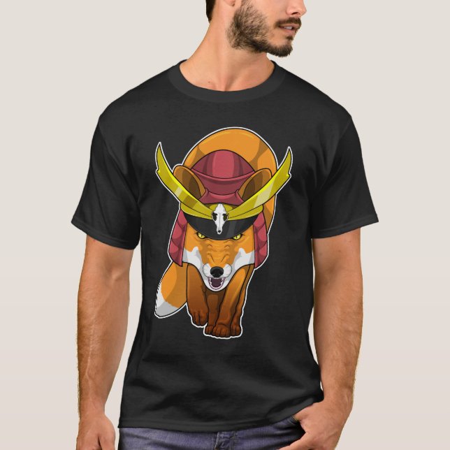 Fox Samurai Martial arts T-Shirt (Front)