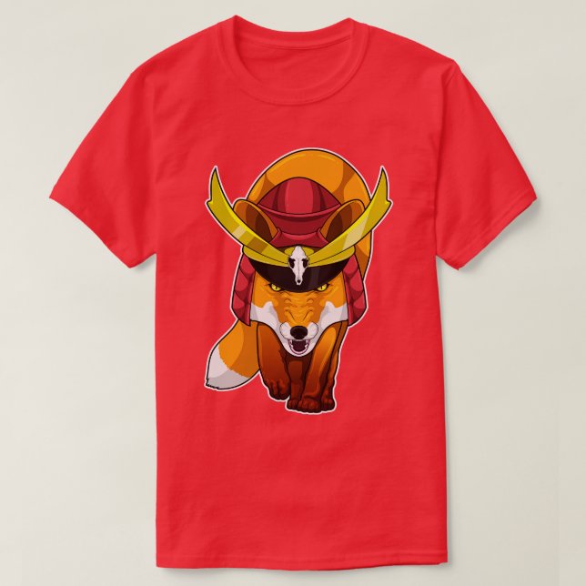 Fox Samurai Martial arts T-Shirt (Design Front)