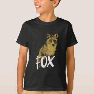 Fox shaman totem animal, two sides print T-Shirt