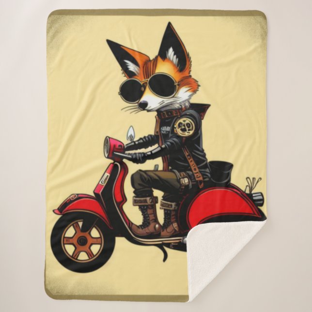 Fox Sherpa Blanket (Front)