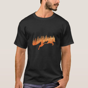 Fox silhouette fox forest hunter  1 T-Shirt