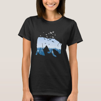 Fox silhouette fox hunting hunter hunting natur au T-Shirt