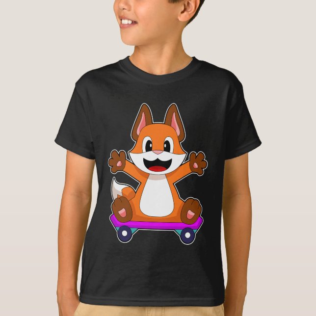 Fox Skater Skateboard T-Shirt (Front)