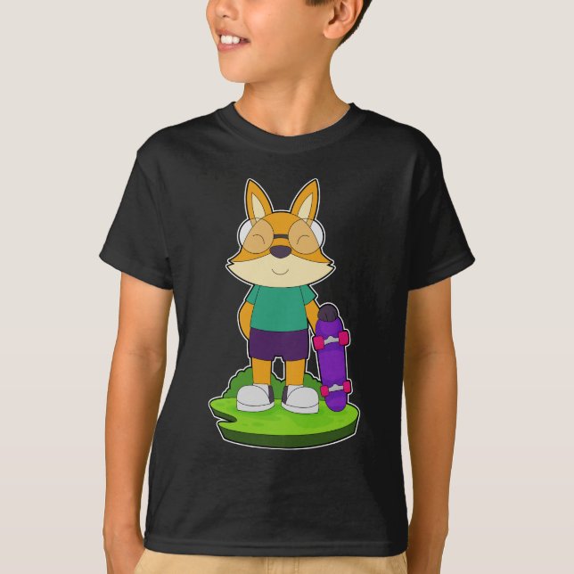 Fox Skater Skateboard T-Shirt (Front)