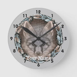 Fox Sketch Clock