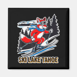 Fox skiing alpine ski adventure lake tahoe magnet