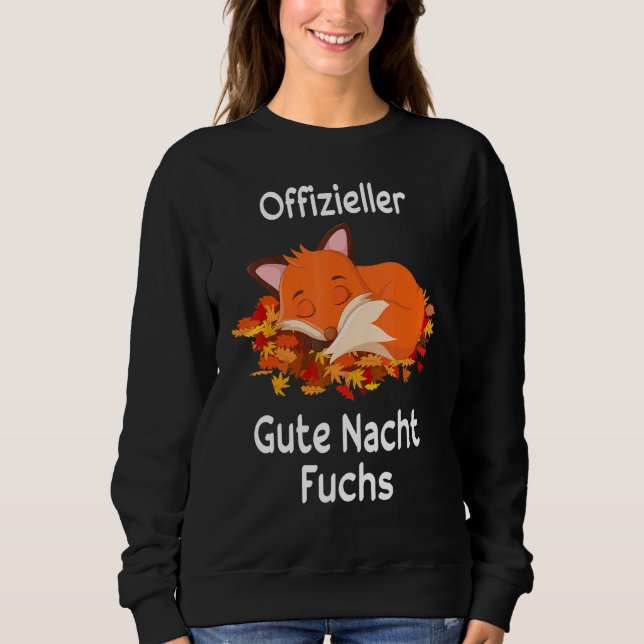 Fox Sleep Top Animal Sayings (Front)