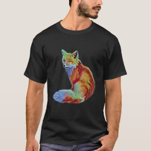 Fox Sly Animal colourful Forest Animals Foxes 1 T-Shirt