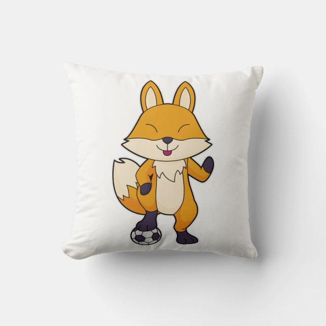 Fox Soccer player Soccer Cushion (Front)