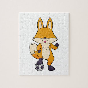 Fox Soccer player Soccer Jigsaw Puzzle