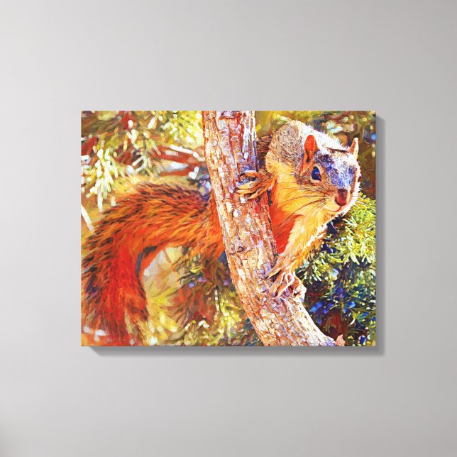 Fox Squirrel Close Up Photographic Art Print (Front)