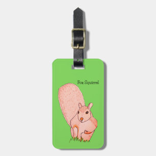 Fox Squirrel Luggage Tag