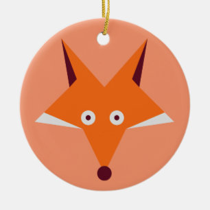 Fox Star Ceramic Tree Decoration