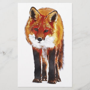 fox stationary, fox writing paper