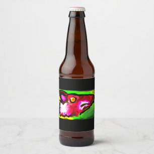 Fox style  mug wooden box sign beverage pitcher sl beer bottle label