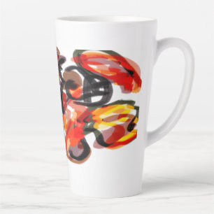 Fox sunset autumn latte mug