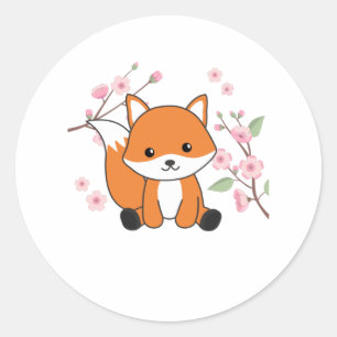Fox Sweet Animals For Kawaii Foxes Classic Round Sticker