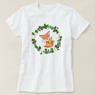 Fox T-shirt Red Fox Mum Baby Cute Fox Graphic Tee