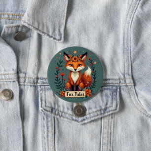 Fox Tales Boho Woodland Animal 7.5 Cm Round Badge