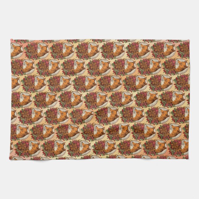 Fox Tea Towel (Horizontal)