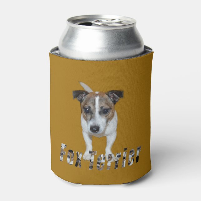Fox Terrier And Fox Terrier Logo, Can Cooler (Can Front)