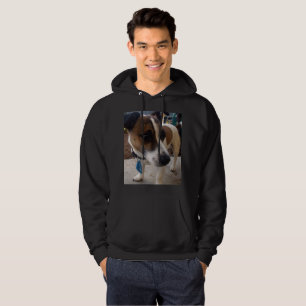 Fox Terrier, Attraction Mens Black Hoodie