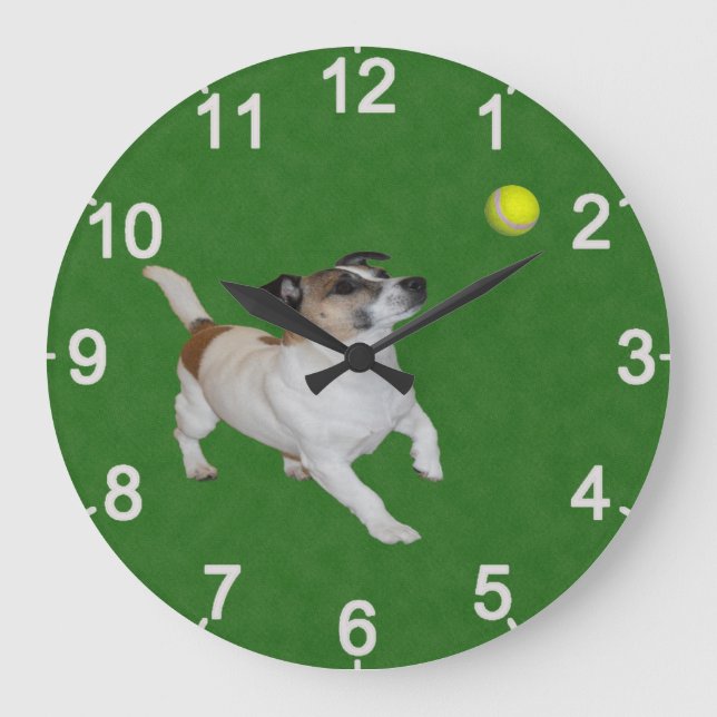 Fox Terrier Ball Trance,  Wall Clock (Front)