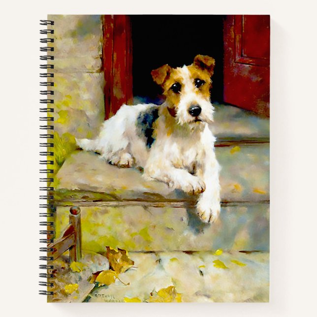 Fox Terrier by Arthur Wardle Notebook (Front)