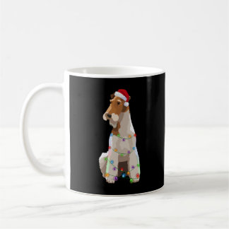 Fox Terrier Christmas Lights Xmas Dog Lover Coffee Mug