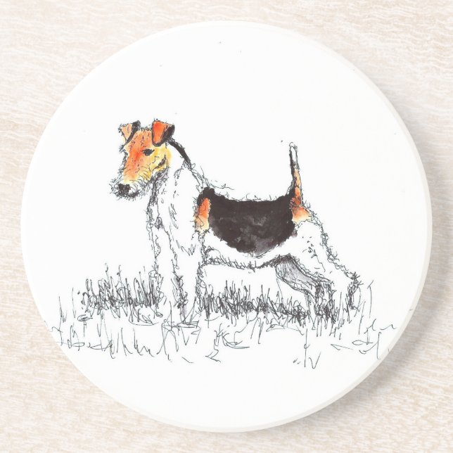 Fox Terrier Coaster (Front)