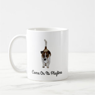 Fox Terrier Come On Its Playtime, Coffee Mug. Mug