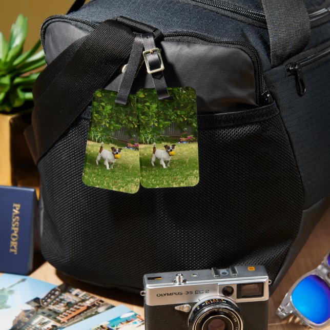 Fox Terrier Happy Days,  Luggage Tag (Front & Back)