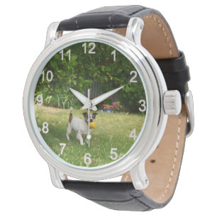Fox Terrier Happy Days, Mens Wristwatch