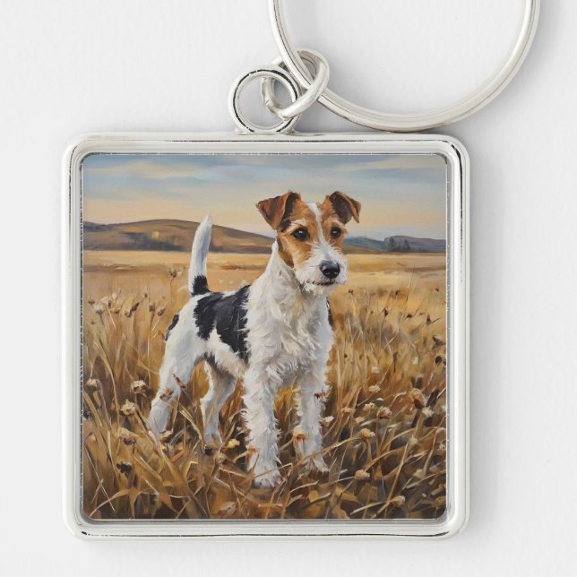 Fox Terrier Key Ring (Front)