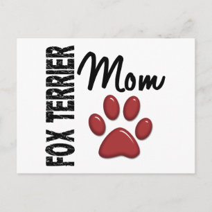 Fox Terrier Mum 2 Postcard