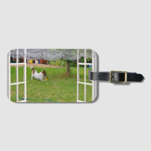 Fox Terrier Play Ball, Luggage Tag