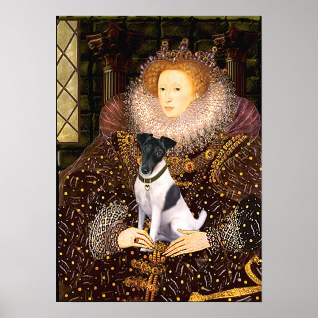 Fox Terrier  -  Queen Elizabeth Poster (Front)