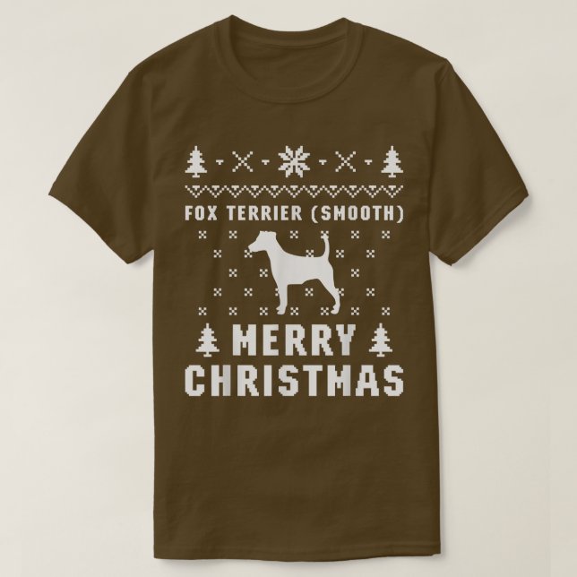 FOX TERRIER (SMOOTH) Ugly Christmas Sweater  (Design Front)