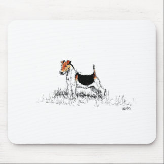 Fox Terrier standing proud Mouse Mat