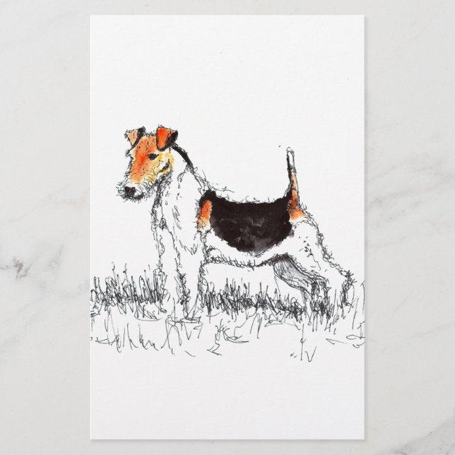 Fox Terrier Stationery (Front)