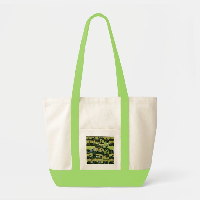 Fox Terrier The Long Hard Day Photo Collage, Tote Bag (Front)