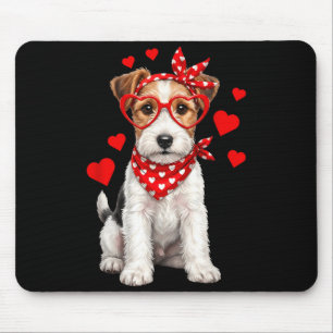 Fox Terrier Valentines Day Wirehaired Dog Lover He Mouse Mat